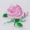 Adesivos de tecido bordados de flor de Rosa Peônia atacado patch bordado adesivos bordados etiqueta bordada adesivos de tecido para passar a ferro