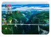 Ímãs de Geladeira de Vidro para Cultura e Turismo de Zhangjiajie Múltiplos Estilos Padrões de Marcos da Cidade do Canyon da Montanha Azulejos Magnéticos de Vidro Retangulares