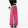 Calça casual corta-vento macia Dopamine para atividades ao ar livre, design de perna reta, efeito emagrecedor, versátil, nova coleção de outono, marca da moda, calça comprida estilosa com patchwork