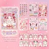 Conjunto de Adesivos de Maquiagem e Beleza para Meninas Xinmo Cena Miniatura 3D Material para Colagem DIY Coleção de Adesivos