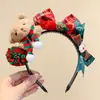 Diadema de Navidad con Cuernos de Reno y Lazo Diadema para el Cabello Femenina Creativa Divertida Pasador Diadema de Cornamenta Diadema para Disfraz de Fiesta Cabello