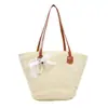 Bolsa de Palha Trançada para Mulheres, Grande Capacidade, Novo Modelo 2026, Bolsa de Palha Trançada Balde para Férias na Praia, Cesta de Legumes, Bolsa Tote para o Dia a Dia