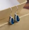 Brincos Antigos Europeus e Americanos de Gota Nova Retro Transfronteiriços Personalidade de Nicho Estilo Étnico do Tibete Prata Antiga