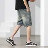 Nuevos Shorts de Mezclilla Retro para Hombre 2026, Pantalones Delgados Rectos Sueltos de Longitud Media para Verano, Pantalones Trendy Casual de Cinco Puntos