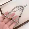 Collar de Ojo de Gato de Lujo Ligero de Gama Alta para Mujer, Nueva Cadena de Cuello de Perlas Retro, Accesorios, Cadena para Clavícula, Venta al por Mayor
