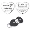 Moneda de Acero Inoxidable para Decisiones de Amor Transfronteriza con Grabado Bilingüe (Inglés) por Ambos Lados y Estuche de Cuero Regalo Inspirador para Familia y Madre Moneda de Bolsillo