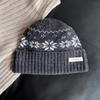 Gorro de Tricô 2026 para Outono e Inverno, 100% Lã Pura, Gorro à Prova de Frio e Quente, Touca de Tricô Espessa com Proteção para Orelhas