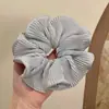 Goma de pelo plisada perezosa estilo francés para mujer, Nuevo accesorio para el pelo de primavera/verano, Accesorio de alta gama para el cabello para ir al trabajo