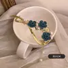 Acessório de Cabeça Hanfu Antigo Elegante Presilha de Cabelo de Uma Palavra Fivela de Cabelo Clipe de Cabelo com Borla Liga de Zinco Clipe Torcido de Flor de Ameixa Chinesa