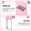 Mesa de Manicure Profissional Rosa Hongzi com Aspirador de Manicure Embutido, Mesa de Manicure com Compartimentos de Armazenamento Especiais para Salões de Unhas