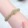 Pulsera de Cuentas de Calcedonia Entrelazadas de Moda para Mujer, Diseño Nicho de Lujo Ligero, Pulsera Moderna y Elegante para Regalo