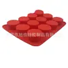 Molde Cilíndrico de Silicona para Pastel de 12 Piezas, Molde para Hornear Mousse y Pan, Resistente a Altas Temperaturas, Utensilios de Cocina para Hornear