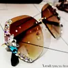 Gafas de Sol Estilo Nuevo 2026 para Mujer, Anti-UV, Protección Solar, Adelgazantes para Rostro Redondo, Populares Gafas de Sol con Pedrería para Mujer, Tendencia Estilo Coreano Ins