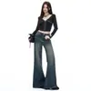 Otoño 2026 Nuevos Jeans Vintage de Pierna Ancha Elásticos de Cintura Alta Estilo Hot Girl Pantalones Largos Tallas Grandes Soporte Dropshipping