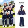 Jaqueta de Uniforme Escolar Primário Três em Um Uniforme de Classe Infantil Primavera, Outono e Inverno Engrossado Uniforme de Jardim de Infância e Primeira Série