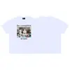 ERD Melancolia Rica Segunda Geração Estilo Americano High Street Estampa de Figura Verão Retrô Camiseta Casual Solta de Manga Curta Masculina e Feminina