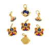 Accesorios DIY de Oro Vietnamita de larga data Tigre Azul Cielo Estrellado azul pulsera de albaricoque de otoño colgante collar mujer