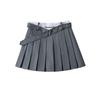 Saia Plissada Estilo Colegial Feminina Outono Nova Estilo Americano Cintura Alta Letra Emagrecimento A-line Saia Curta Terno Comprimento Médio