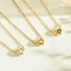 Collar de Corazón para Mujer con Diamantes, Moda de Nicho Sólida, Gama Alta, Lujo Ligero, Versátil y No se Desvanece Joyería al por Mayor