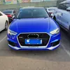 Adecuado para Audi A3 modificado RS3 surround 17 18 19 20 A3 S3 actualizado RS3 contorno de parachoques delantero cara frontal