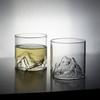 Taza de Té de Cristal Monte Fuji Retro Vista a la Montaña Copa de Vino Cristal Japonés de Alta Temperatura Vaso de Agua