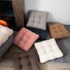 Cojín acolchado de terciopelo de peluche para silla, cojín suave con borde cruzado, cojín grueso para sofá, cojín para el suelo para las cuatro estaciones, cojín para dormitorio, estudiante, oficina