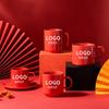 Regalo del Festival de Primavera, Taza de la Marea Nacional, Regalo de Acompañamiento Empresarial, Taza de Café de Alto Valor Yan, Regalo de Actividad Comercial, Taza de Cerámica