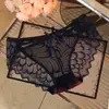 2026 Nuevas Bragas Dulces para Niña Encaje Sexy Alas de Mariposa Cintura Baja Malla Hueca Bragas Triángulo para Mujer