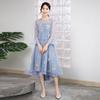 Vestido de Noite para Mulheres 2026 Novo Estilo Banquete Elegante Cerimônia Adulta Sudeste Asiático Shopee Vestido para Apresentação de Anfitrião