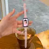 Adecuado para Huawei Band 11Pro Correa de Reloj Colgante Patrón Estrella Lichi Correa de Reloj 8/9/10Nfc Pulsera Femenina de Aspecto Elegante