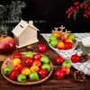 Atacado de Fábrica Fonte Frutas e Verduras Falsas Modelo de Maçã Artificial Maçã Vermelha Maçã Verde Decoração de Casa Exibição
