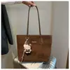 Bolsa Versátil Transfronteiriça, Bolsa Boston Casual para o Dia a Dia, Bolsa de Ombro/Axila Feminina de Design Nicho Estilo Coreano