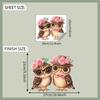Fun-m289 Pegatinas de baño con diseño de búhos para pareja de San Valentín, pegatinas para embellecer el hogar, venta al por mayor