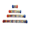 Instrumentos de Percussão Orff Auxiliares de Ensino Pai-Filho Educação Infantil Chocalho de Chuva 1234 Seções Tubo de Som de Chuva Música