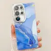 Capa de celular IMD metalizada com padrão de mármore é adequada para Samsung S25ULTRA blooming S24 furo fino A16/A56/A55