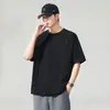 Algodão Modal Jelly Toque Fresco 7A Antibacteriano 2026 Verão Nova Camiseta Casual de Manga Curta Branca