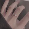 925 Sterling Silver Love Ring Estilo Japonês e Coreano Feminino Celebridade Online Trendy ins Light Luxury Finger Ring Plain Ring Simple Tail Ring Atacado