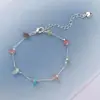 Pulsera de piedra cuadrada de color dopamina para mujer, dulce y exquisita para el verano, versátil y adecuada para combinar, joyería exquisita de alta gama