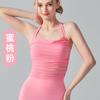 Roupa íntima fitness feminina à prova de choque, grande, sem costas, com bojo no peito, colete de yoga, modeladora, com alça externa no pescoço, sutiã esportivo para mulheres