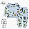 Sudadera de Otoño Nueva de Cuello Redondo Transfronteriza Material Ropa para Bebés y Niños Traje de Dos Piezas Traje Deportivo Casual [Mayoreo]