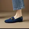 Exquisitos zapatos planos de cuero suave estilo francés para mujer, nuevos mocasines sin cordones, cómodos, versátiles, ligeros y fáciles para los pies
