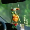 Decoración para Colgar en el Coche de Rodajas de Naranja, Adorno Seco para Colgar en el Coche, Colgante de Pared para la Paz y Buenos Deseos, Decoración de Naranja para Buenos Deseos