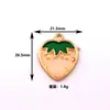 Pendientes Colgantes Personalizados Transparentes Huecos de Fruta Coreanos DIY de Aleación con Goteo de Aceite Colgante Llavero Accesorios Colgantes
