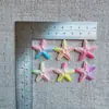 Serie de Estrellas de Mar con Gradiente Brillante Simulada Accesorios de Resina DIY Funda para Teléfono Móvil Hebilla para Zapatos Agujero Materiales Decorativos Venta al por Mayor