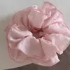 Scrunchie com vibe feminina, elástico de cabelo coreano fofo, acessório de cabelo estilo preguiçoso oversized, faixa de cabelo para coque