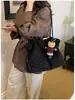 Bolso tote casual de moda estilo coreano, bolso cruzado para mujer, nuevo bolso de hombro de moda, bolso cubo versátil de nicho de alta gama