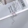 [Colar Nº 4] Pingente de Gota d'Água com Laço Colar Amor de Menina Nicho Mais Fácil de Combinar Colar Fecho Ruyi
