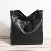 Bolso de Mujer para Comercio Exterior Transfronterizo Bolso de Hombro Portátil de Cuero Suave para Mujer Bolso Tote Nuevo de Moda de Gran Capacidad de Cuero Encerado Retro