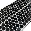 Almohadillas de Goma Antideslizantes para Pies, Almohadillas Planas Redondas de Silicona Negra Auto-Adhesivas Absorbentes de Golpes, Almohadillas de Goma Resistentes a Altas Temperaturas y al Desgaste