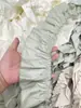 2 metros de comprimento, 9 cm de largura, várias cores, tecido criptografado, plissado, franzido, acabamento em renda para decoração de casa, roupas e acessórios